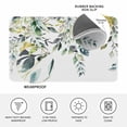 thumbnail image 4 of Eucalyptus Leaves Doormat Outdoor Entrance 18"x30", Watercolor Weeping Teal Botanical Absorb Moisture Dirt Door Mats, Non-Slip Rubber Backing Floor Mats Indoor, Low-Profile Front Door Rugs, 4 of 9