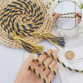 thumbnail image 3 of 2 cordones de honor dobles con borlas para la temporada de graduación, 1,7 m, de poliéster azul y dorado, para decoración de graduación, accesorios para collares., 3 of 9