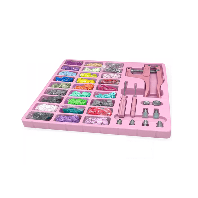 Pinza Kam Botón Presión Broche T5 27 Colores 300 Juegos.