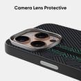 thumbnail image 6 of Stylish Texutre Case Cover for Apple iPhone 14 Pro Max, Slim Fit [Compatible with Magsafe & Accessories] Shockproof Drop Protection Anti-Scratch Anti-Slip Bumper Rugged Case for Men,Black+Green, 6 of 6