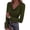 Army Green, variant on Women's Long Sleeve Shirts Fall Outfits Cowl Neck Ruched Slim Fitted Going Out Tops Y2K Fashion Clothing