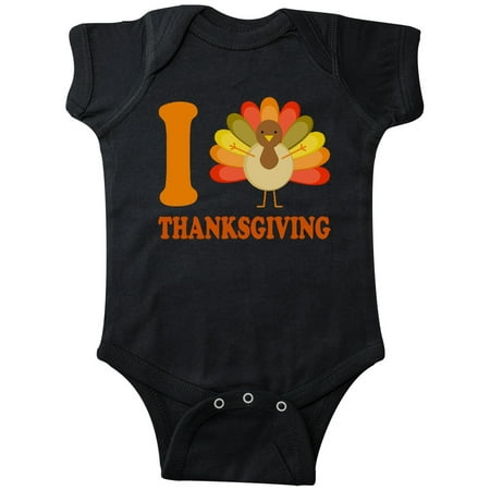 

Inktastic Turkey I Love Thanksgiving Gift Baby Boy or Baby Girl Bodysuit