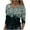 Green, variant on Thin Loose Blouse Tops for Women Round Neck Long Sleeve Top Floral Print Top Fashion Tie Dye Top Casual Pullover Tops