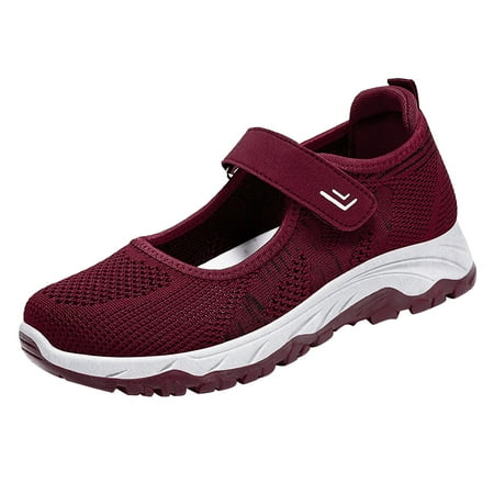 

XIMIN Ladies Bedroom Shoes Women s Soft Orthopedic Shoes Breathable Woven Go Walking Slip On Foam Shoes Arch Support Hands Slip on Sneakers
