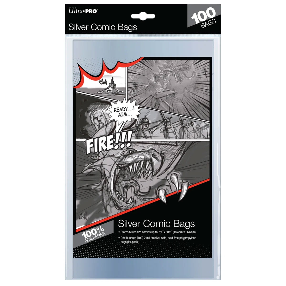 Ultra PRO Silver Age Size Comic Bags (100ct)