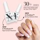 thumbnail image 4 of SXC Cosmetics French Tip Press On Nails Pink Series Kit de inicio de puntas X-Pro de almendra mediana, 4 of 5