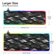 thumbnail image 3 of Large RGB Gaming Mouse Pad Led Glowing Mousepad Non-Slip Rubber Base 13 Light Modes 35.4x15.7 Line Cloud, 3 of 6