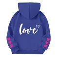 thumbnail image 5 of CPNG Girls Hoodies Tops Love Heart Print Long Sleeve Hooded Sweatshirts with Front Pocket Kids Loose Fit Daily Pullover Sweatshirt, 5 of 5