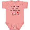 thumbnail image 3 of Inktastic If You Think I'm Cute You Should See My Grandma Boys or Girls Baby Bodysuit, 3 of 5