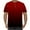 Red T Shirts for Men, variant on Mens Tees Shirts S-5X Big & Tall Short Sleeve T-Shirts Plus Size Casual Pullover Button Crewneck Gradient Printed Going Out Loungewear Tops