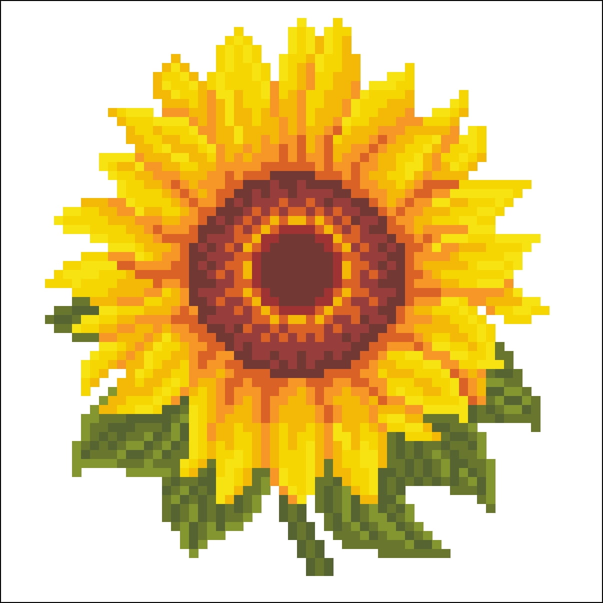 DIAMOND DOTZ® Sunny Sunflower Special Edition No-Count Cross Stitch Kit - 5" Round