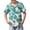 #A19-Light Green, variant on Abcomgle Boys Spring Shirts Tropical Floral Print Boys Beach Shirt Button Down Short Sleeve Vacation Boys Dress Shirt,Dark Green,7-8Years