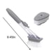 thumbnail image 3 of Cepillo automático dispensador de jabón para platos con 3 cabezas reemplazables - Cepillo de plástico gris para fregadero de cocina para ollas, sartenes y utensilios, 3 of 9