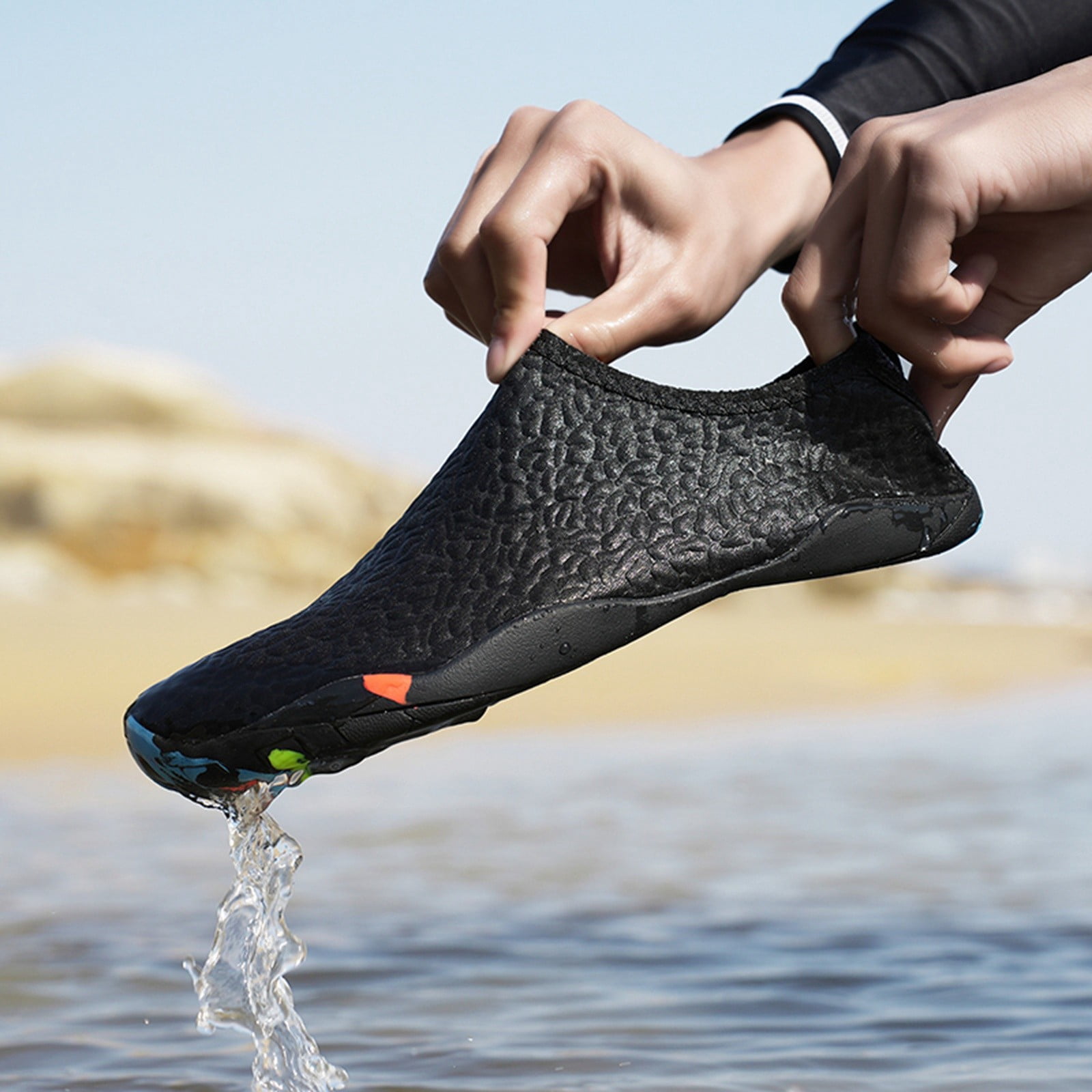 Win s Way Women's Barefoot Sneakers, Quick-Dry Mesh Upper Water Shoes for Hiking Walking Beach