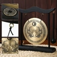 thumbnail image 5 of Antique Style Chinese Copper Gong with Mallet - Handcrafted Decorative Ornament for Home and Office, 5 of 6