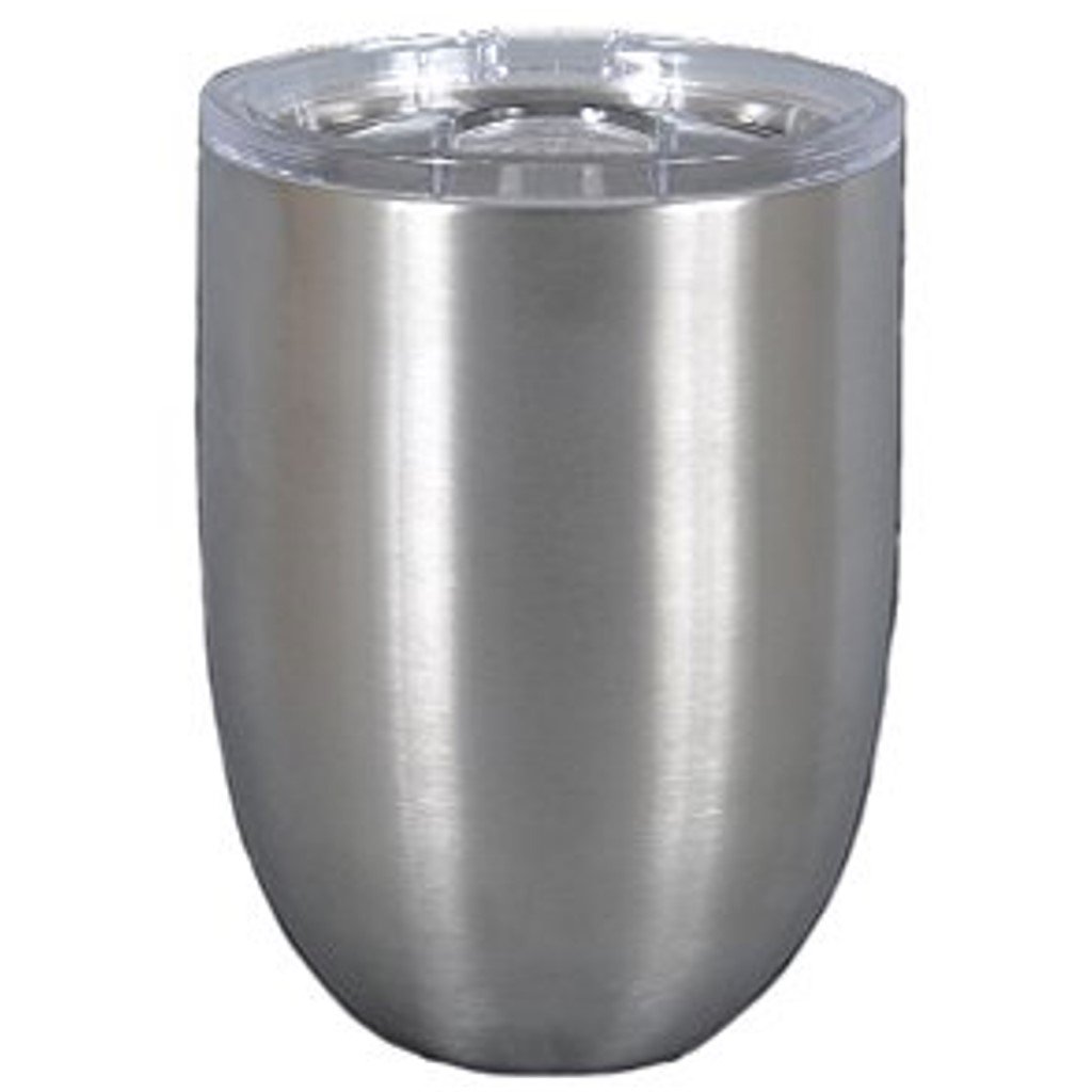 Magnolia Lane Stainless Steel Stemless Wine Cup, 10 oz Silver