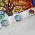 thumbnail image 4 of Homewish Tree Of Life Black Out Curtains,Modern Aesthetic Art Curtains Pack of 2 (42x63 Each),Retro Bohemain Style Bedroom Curtains For Men Women,Luxury Bedroom Decor, 4 of 6
