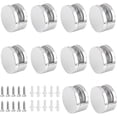 thumbnail image 1 of 10 Pieces Zinc Alloy Glass Clips Mirror Clips Holder for 4-6mm Glass Clamp (Including Accessories), 1 of 5