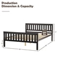 thumbnail image 4 of Giantex Wood Bed Frame,  Bed Mattress Foundation w/Headboard & Footboard, No Box Spring Needed, Queen Size, 4 of 8