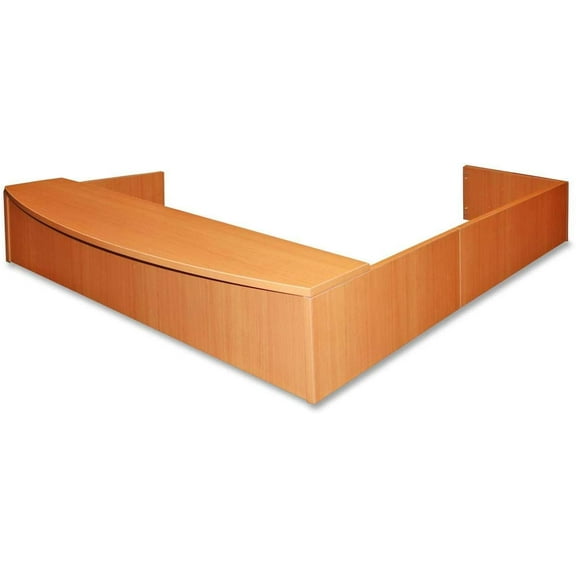 Lorell Reception Counter Desk, 72 by 83 by 14-Inch, Cherry