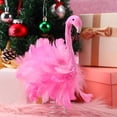 thumbnail image 6 of Rdhnmea Christmas Tree Topper Elegant Artificial Feathers Flamingo Tree Top Decoration for Party Holiday Indoor Outdoor Supplies, 6 of 9