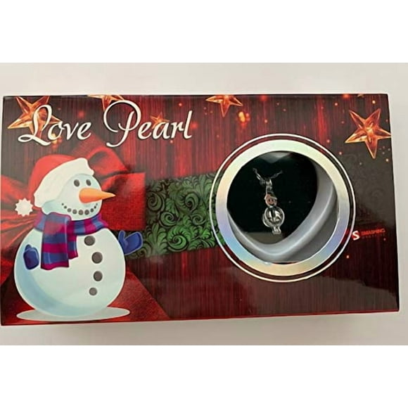 Collier Love Pearl de Noël - 6 Styles au Choix (Bonhomme de Neige)