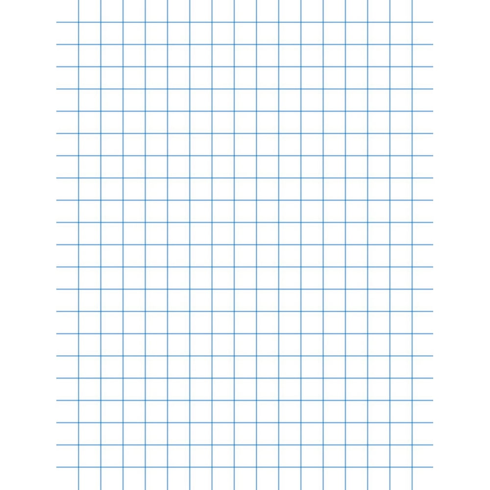 School Smart Graph Paper, 81/2 x 11 Inches, 1/2 Inch Rule, White, 500