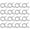 Silver, variant on Shisuyan Garden Hose Fittings Stainless Steel Hose Clamp 200Pcs Silver 1.3X1.0X0.5In