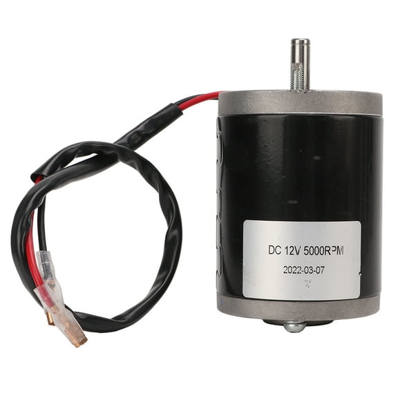 12V 120W Brushed Motor High Speed 5000RPM Small Brushed Motor with D Shaft for Electric Scooters Motorcycles DIY Generator