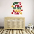 thumbnail image 2 of Cutie Pie All Day Every Day Charming Sweet Adorable Precious Quote Wall Art Sticker Designs Vinyl Stickers For Home House Walls Rooms Windows Bedroom Decoration Size (28x28 inch), 2 of 3