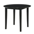 thumbnail image 3 of Kings Brand Furniture - 36 inch Round Modern Dining Table for Kitchen, Living Room, Office, Conference, 2-4 People, Black, 3 of 6