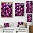 thumbnail image 4 of Designart "Violet Drop Sphere Mosaic" Bowling Floater Framed Wall Art Prints, 4 of 5