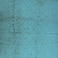 thumbnail image 1 of Ahgly Company Indoor Square Solid Light Blue Modern Area Rugs, 4' Square, 1 of 4