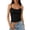 Z03 Black, variant on Women U-back Tank Top Built-in Padded Bra Seamless Stretch Inner Outer Wear White S