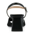 thumbnail image 4 of Journee Womens Evylinn Knit Block Heel Dress Sandals, Widths Available, 4 of 10