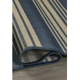 thumbnail image 3 of FH Home Outdoor Rug - Waterproof Easy to Clean Stain Resistant - Patio Indoor Outdoor Porch Deck Balcony Entryway - Striped Coastal - Newport - Blue - 5ft 2in x 7ft 6in, 3 of 5