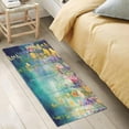 thumbnail image 5 of Dreamtimes Watercolor Flowers Green Kitchen Mat 20"x39", Non Skid Kitchen Runner Rug Absorbent Resist Dirt Kitchen Floor Mat Comfort Standing Mat for Kitchen, Floor, Office, Sink, Laundry, 5 of 6