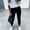 Black, variant on Women High Waist Casual Long Pants Women's Fashion Casual Solid Color Split Mid Waist Loose No Belt Elasticity Wide Leg Long Pants
