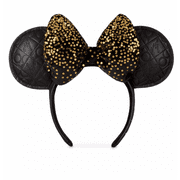 Disney Parks WDW 50th Magical Celebration Minnie Black Ear Headband New with Tag