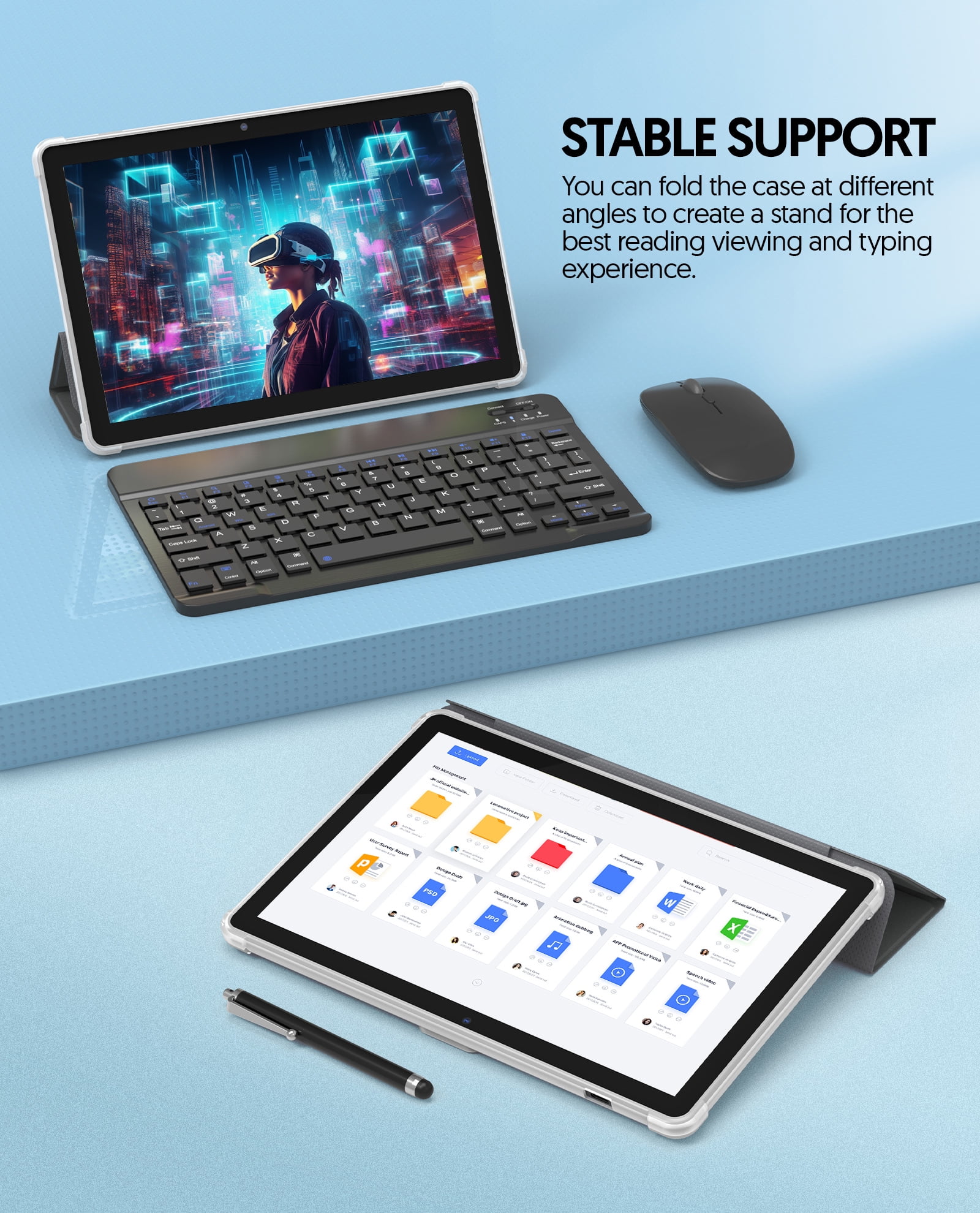 Tablette Tactile Android 13 Avec 5G Wi-Fi, 10 Go Ram + 64 Go Rom (1 To