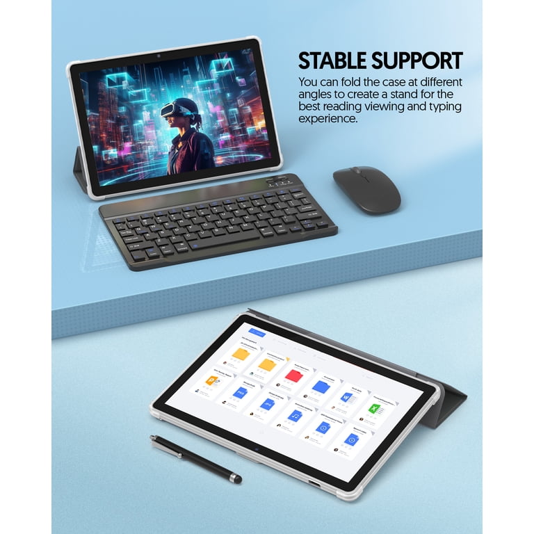 FITIFUN 10 Inch Android 13 Tablet with 7GB RAM, 64GB Storage, 1TB