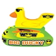 thumbnail image 1 of WOW Watersports 18-1140 Big Ducky 3 Rider Towable Boating Lake Tube, Yellow, 1 of 4