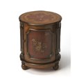 thumbnail image 1 of Butler Thurmond Rouge Peint à la Main Table à Tambour, 1 of 2