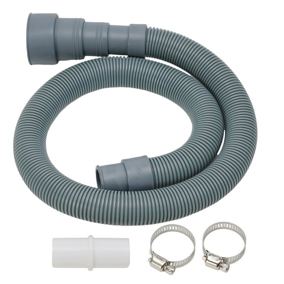 Ana 70/150/200cm Drain Pipe Washing Machine Dishwasher Drain Waste Hose Extension Pipe With Hose Clamps Kit Wash Machine Accessories Home Decor