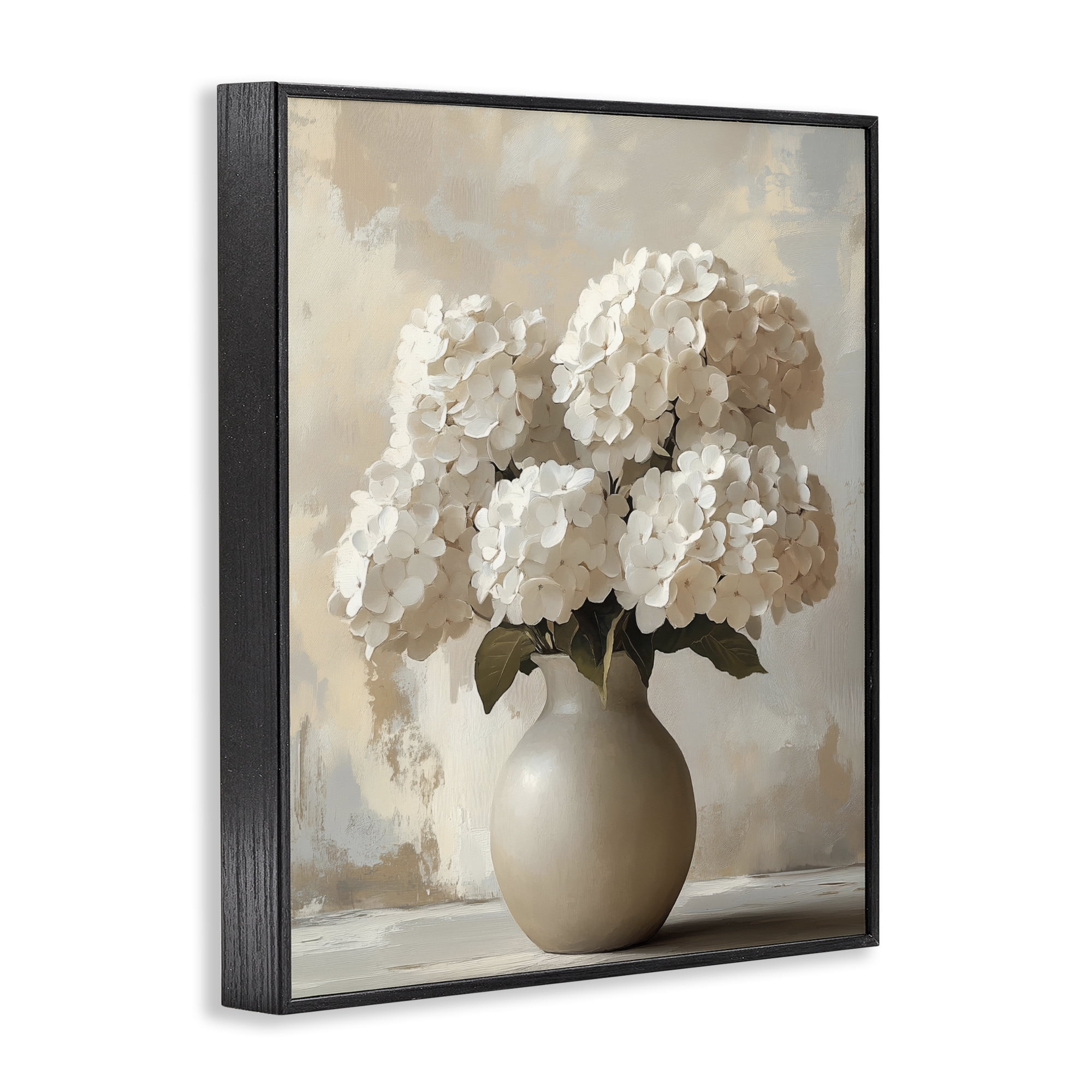 Stupell Industries Vase of Hydrangeas in Bloom Black Framed Giclee Art, design by LSR Design Studio