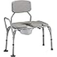 thumbnail image 3 of NOVA Medical Padded Transfer Bench with Commode with Detachable Back, 3 of 4