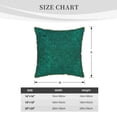 thumbnail image 4 of Xecao Teal Marble Print Soft Velvet Decorative Throw Pillow Covers, Square Cushion Cases for Bed, Sofa, Living Room, Car, and Indoor Outdoor Use-18"x18", 4 of 8