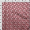 thumbnail image 4 of oneOone Viscose Chiffon Maroon Fabric Nostalgia Coffee Sewing Craft Projects Fabric Prints By Yard 42 Inch Wide-VA, 4 of 5