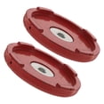 thumbnail image 1 of LOLIPPYY 2pcs trailer blocks Jack Wheel Chock Stabilizer Metal Red Dual Pump System for Trailers, 1 of 6