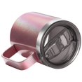 thumbnail image 2 of Taza de café aislada de acero inoxidable NQ taza de viaje al vacío de doble pared con asa dorado champán, 2 of 5